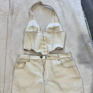 White Fox Boutique White Skirt Set